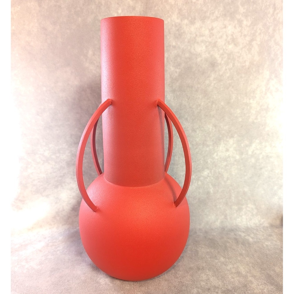 Pols Potten Powder Coated Iron Vase 14" Tall Modern‎ Sculptural Art Decor